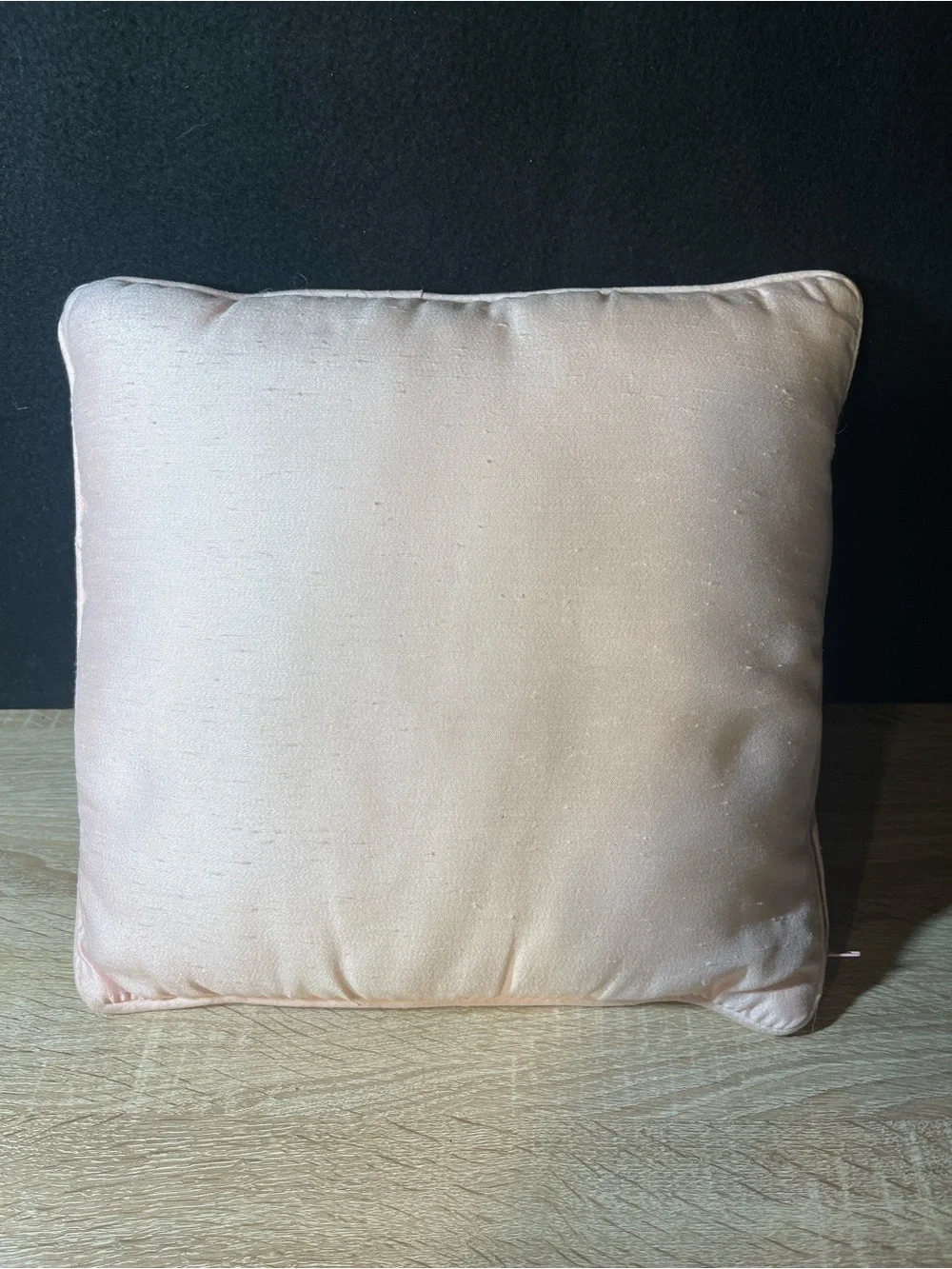 Blush Pink Decorative Accent Pillow - Soft Solid Square Cushion